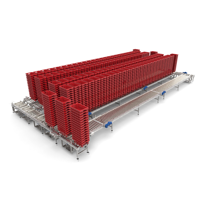 Crate stack (unstack) machine
