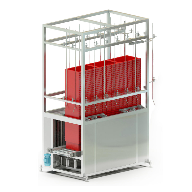 Crate stack (unstack) machine